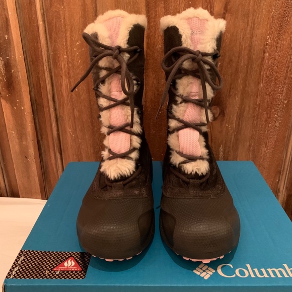 Columbia Youth Heather Canyon Snowboots Size 6 - Picture 6 of 16